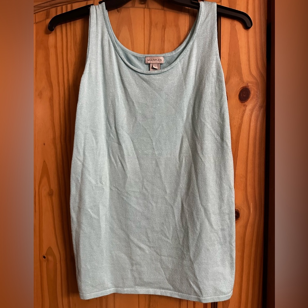 Multiples Light Blue Tank Top